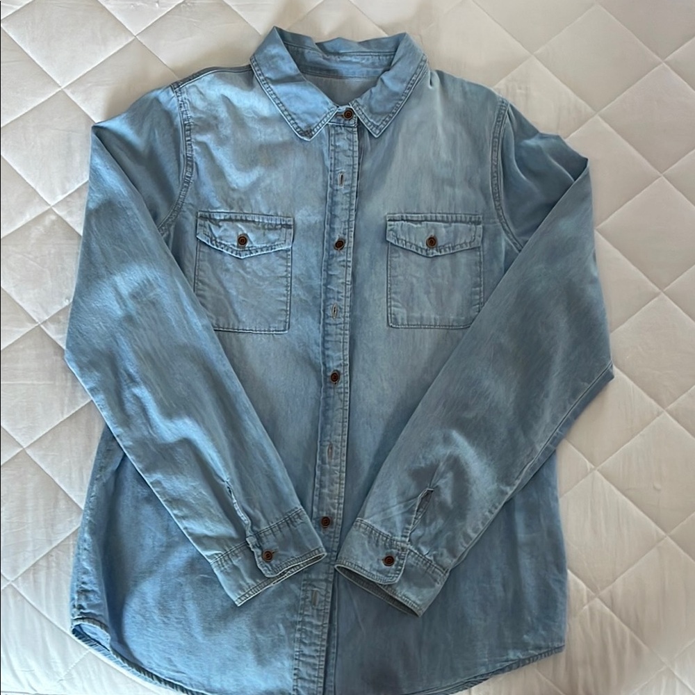 Men's Light Blue Denim Shirt